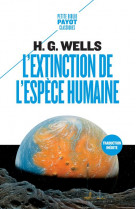 L-EXTINCTION DE L-ESPECE HUMAINE